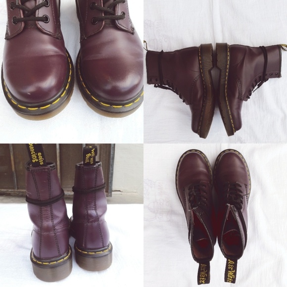 Docs Dr. Martens 1460 Combat Boot 8-Eye PURPLE - Picture 2 of 8